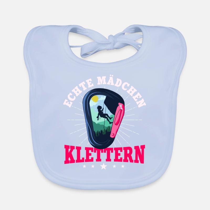 Echte Mädchen Klettern, Kletterer, Boulder Baby Bio-Lätzchen