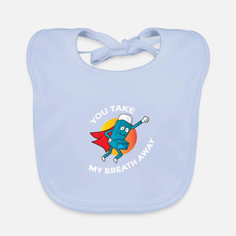 Asthma Bronchial Spray Shortness Budesonide Gift Organic Baby Bibs