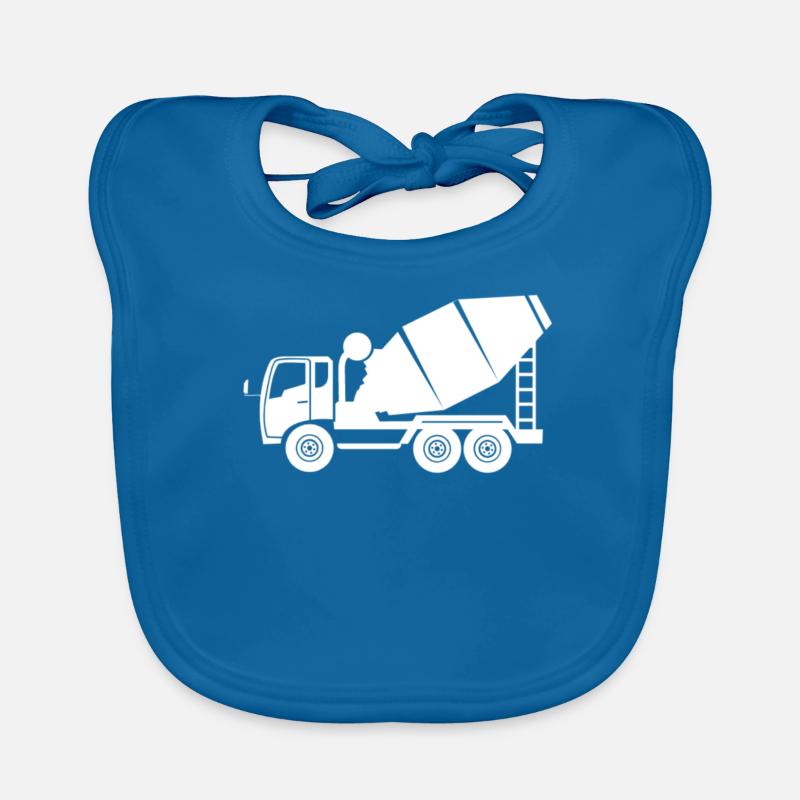 Cement mixer Concrete mixer Road construction Concrete cement Organic Baby Bibs