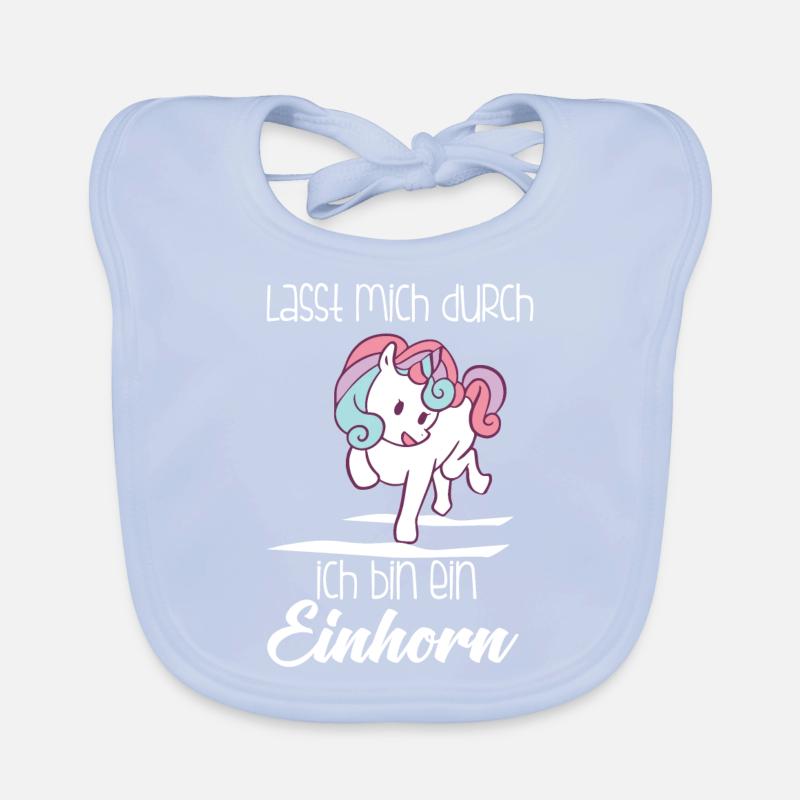 Einhorn, Lass mich durch ich bin ein Einhorn Baby Bio-Lätzchen
