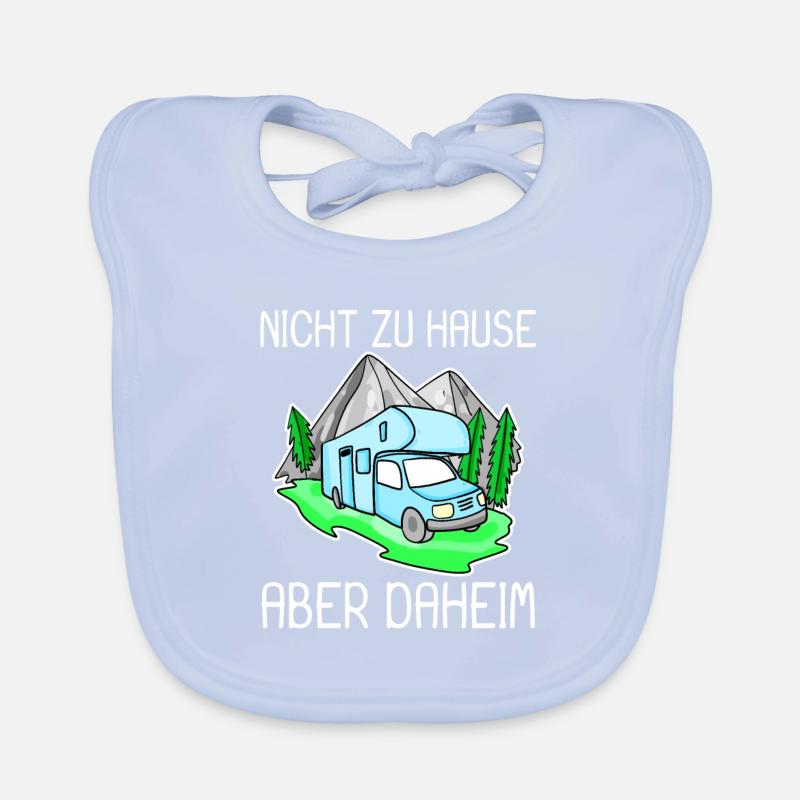 Wohnmobil Blau Baby Bio-Lätzchen