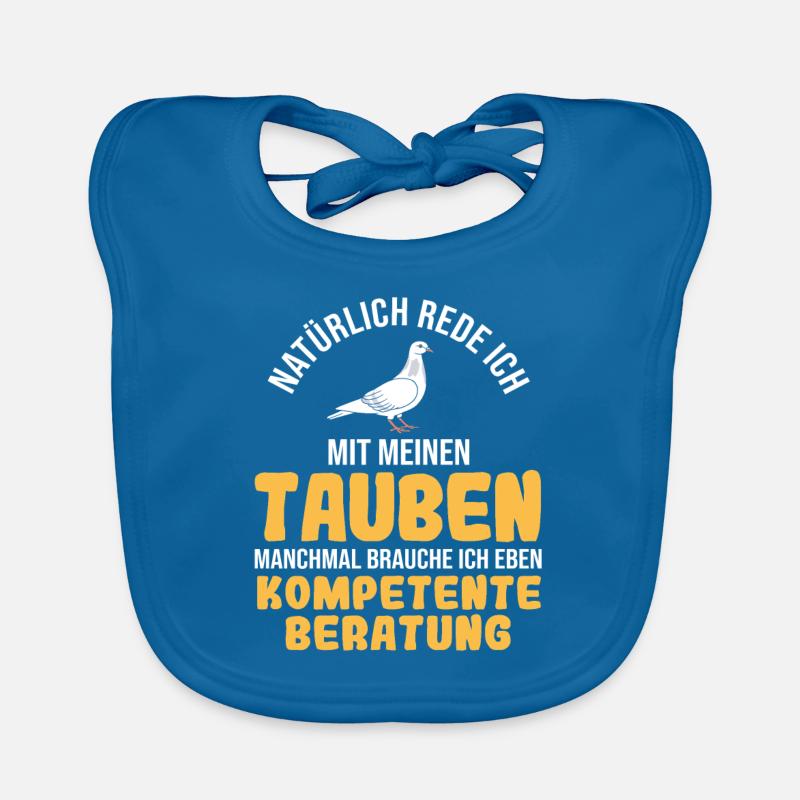 Rede Mit Meinen Tauben Golebie Brieftaube Tauben Baby Bio-Lätzchen