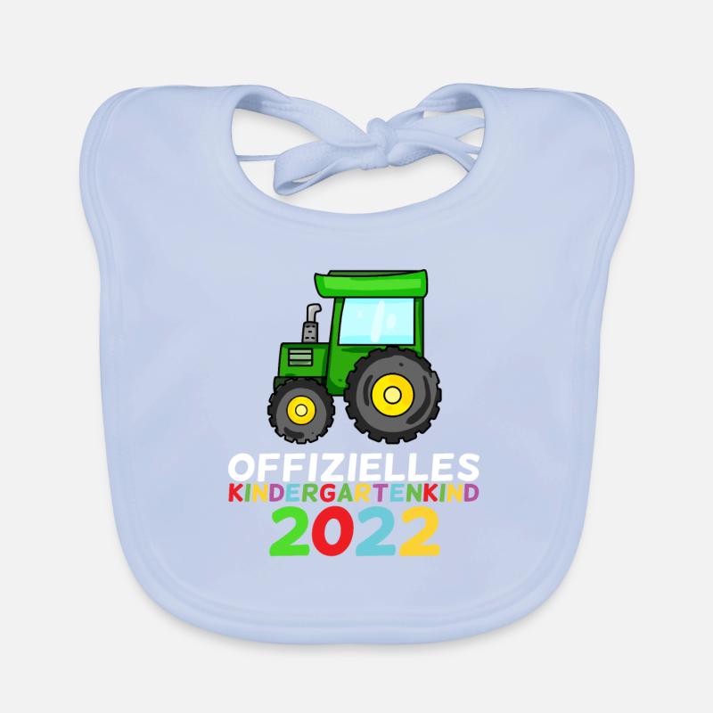 Kindergarten 2022 Traktor Geschenk Baby Bio-Lätzchen