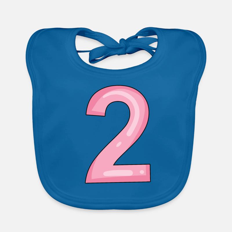 2 rosa Baby Bio-Lätzchen