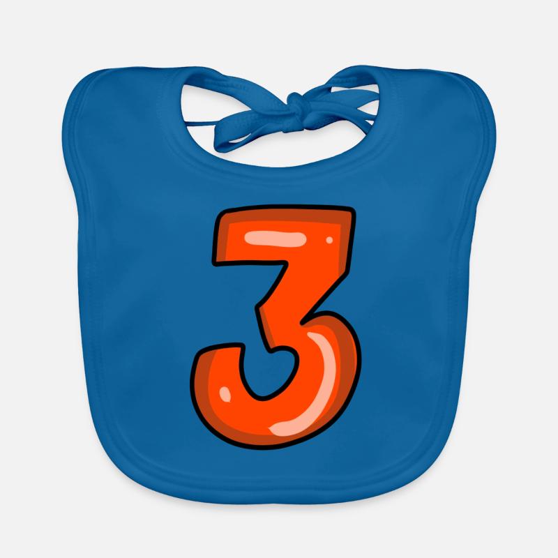 3 rot Baby Bio-Lätzchen