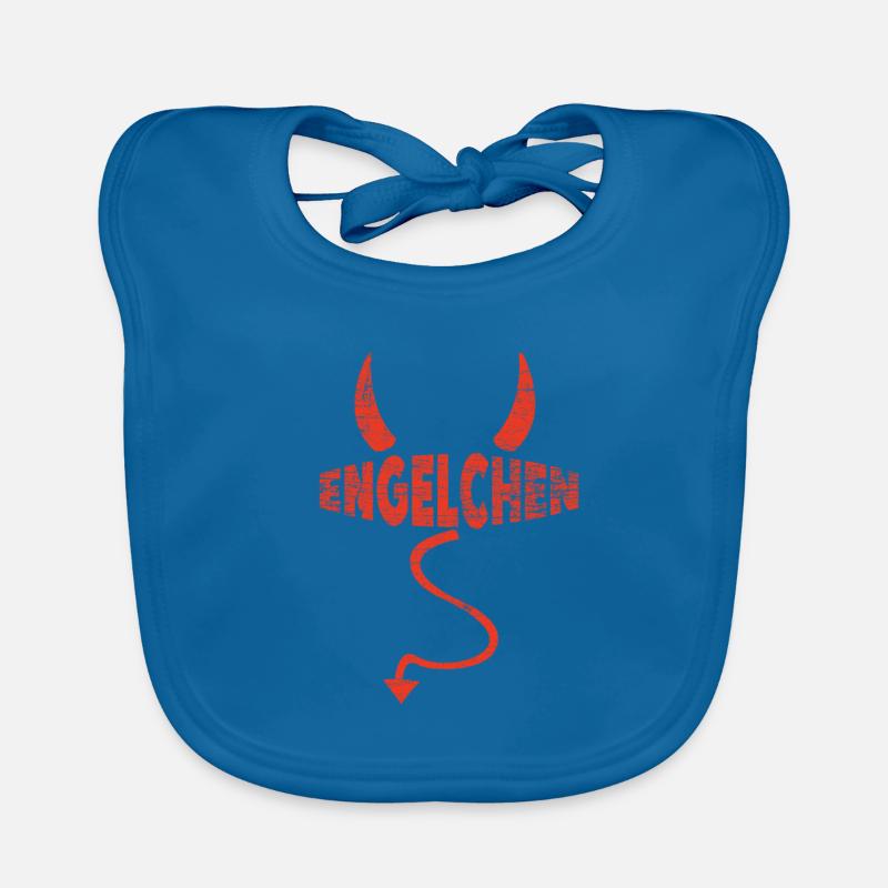 Engelchen Teufel Engel Teufelchen Hörner Baby Bio-Lätzchen