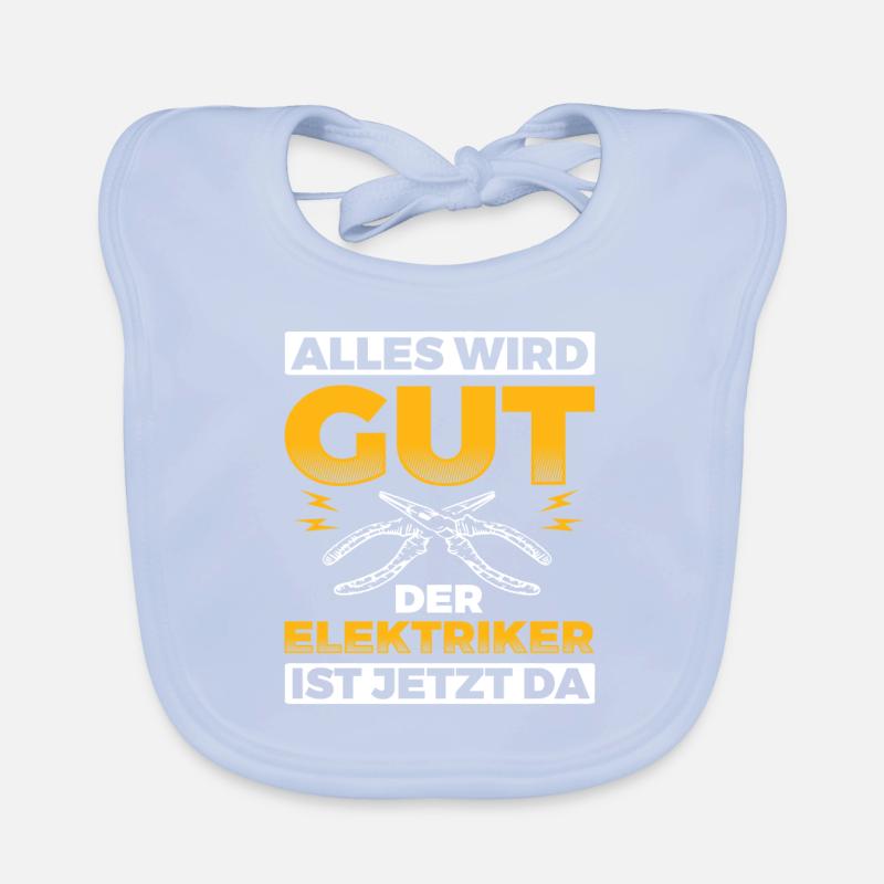 Elektriker Elektrik Baby Bio-Lätzchen