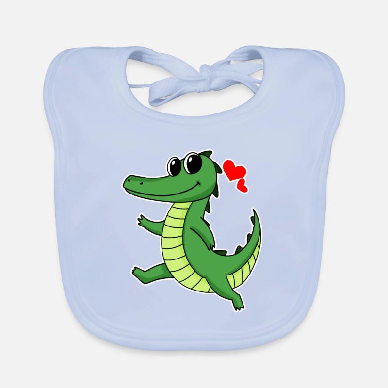 Crocodile Bavoir bio Bébé