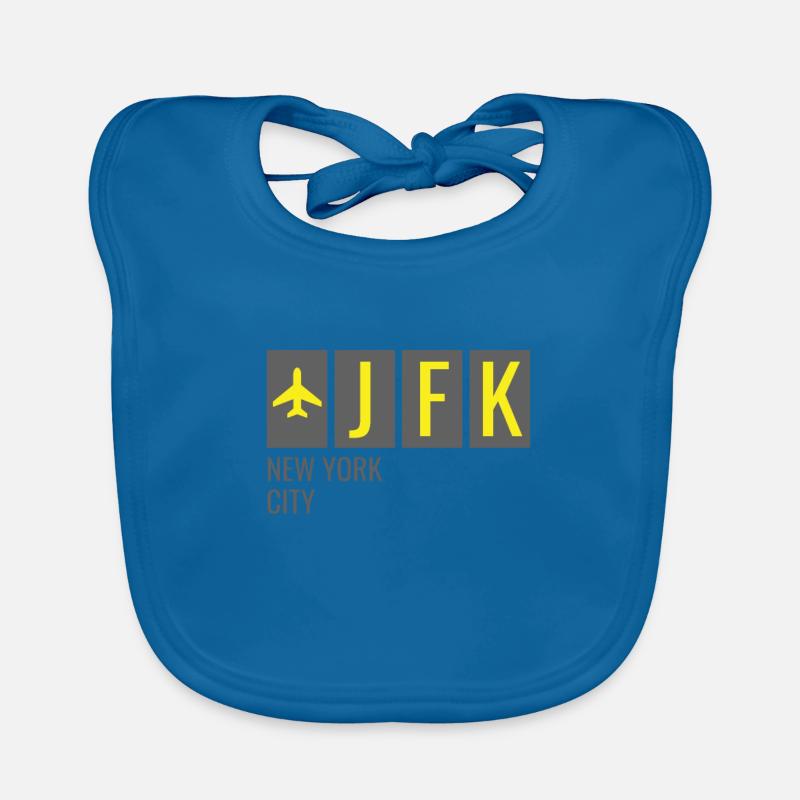 Code de l’aéroport JFK New York City Bavoir bio Bébé