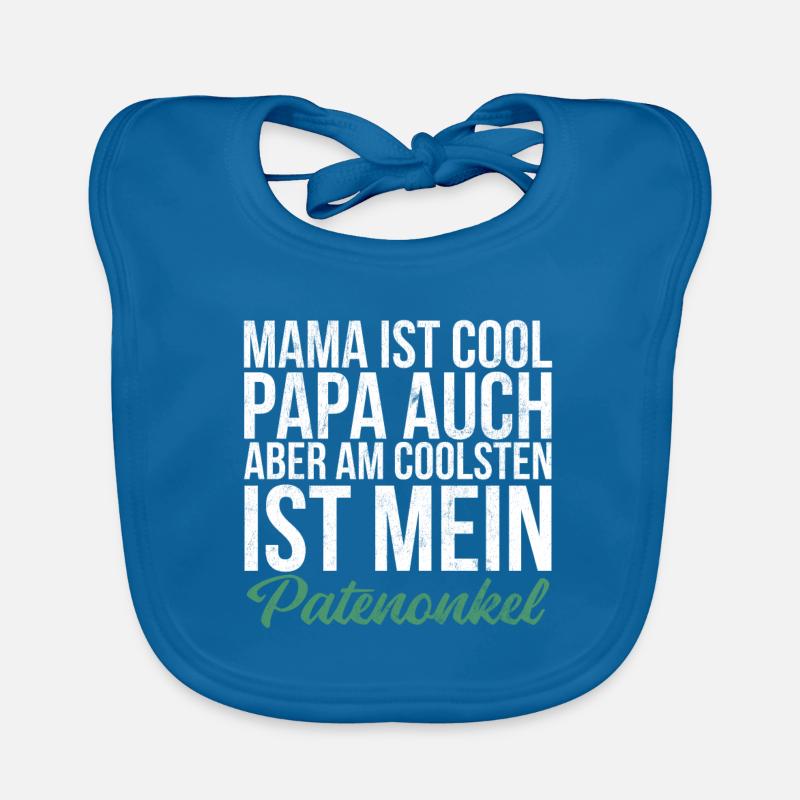 Am Coolsten Ist Mein Patenonkel Taufpate Baby Bio-Lätzchen