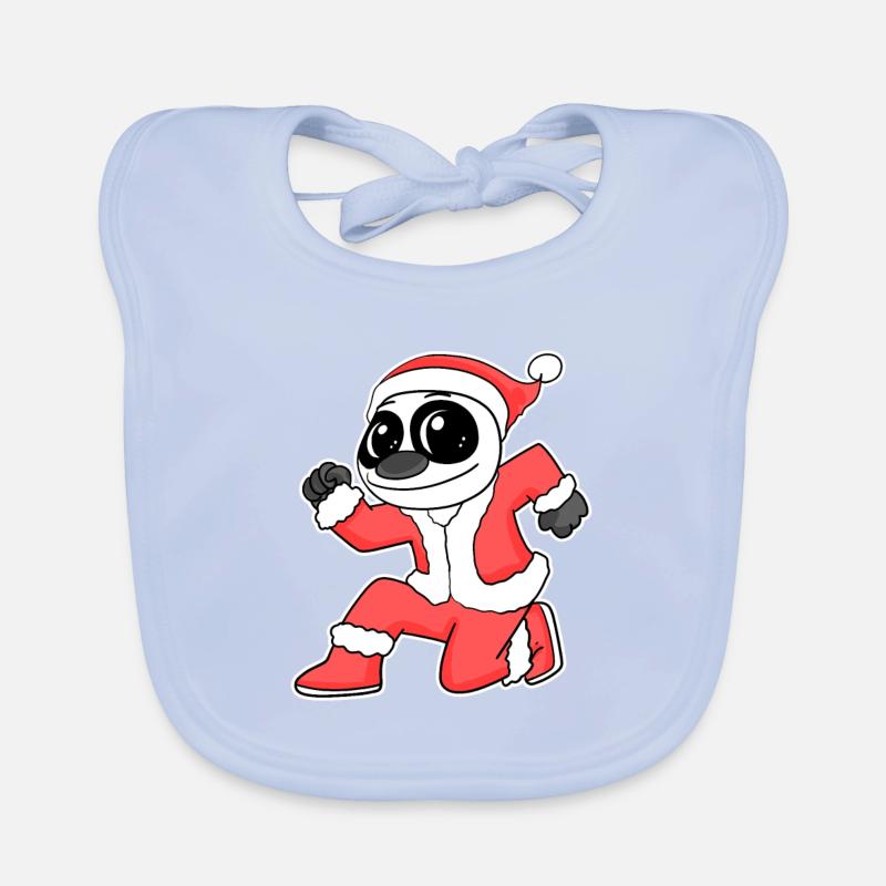 Panda de Noël Bavoir bio Bébé