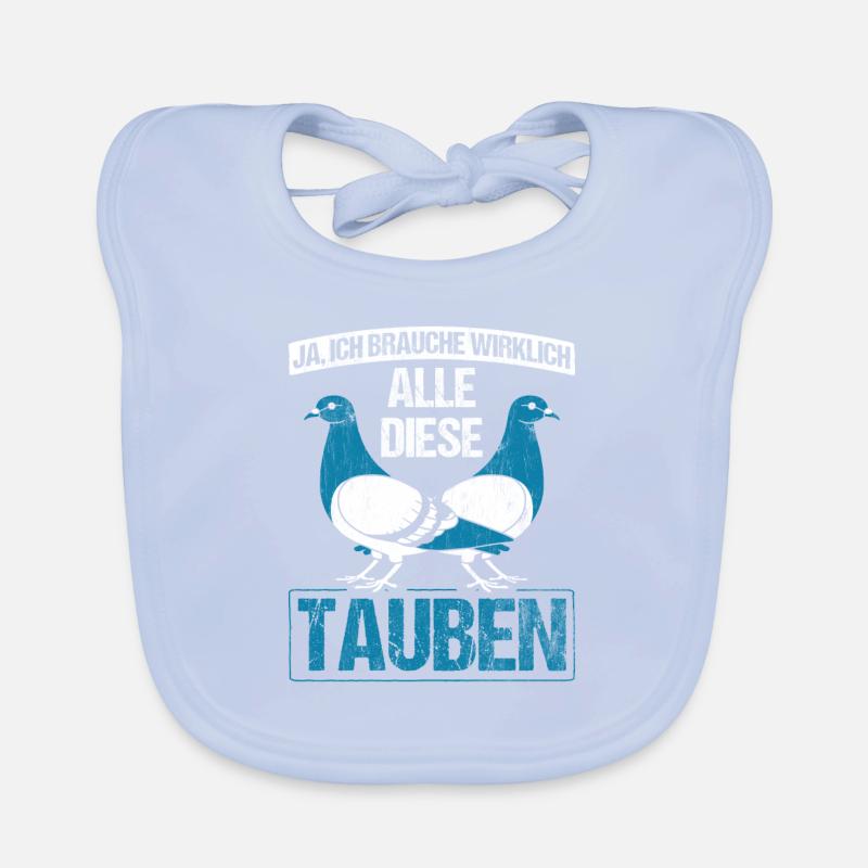 Taube Tauben Vogel Baby Bio-Lätzchen