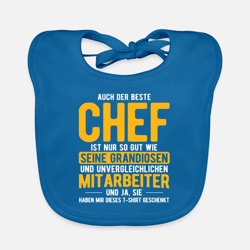 Chef Geschenk Spruch Baby Bio-Lätzchen