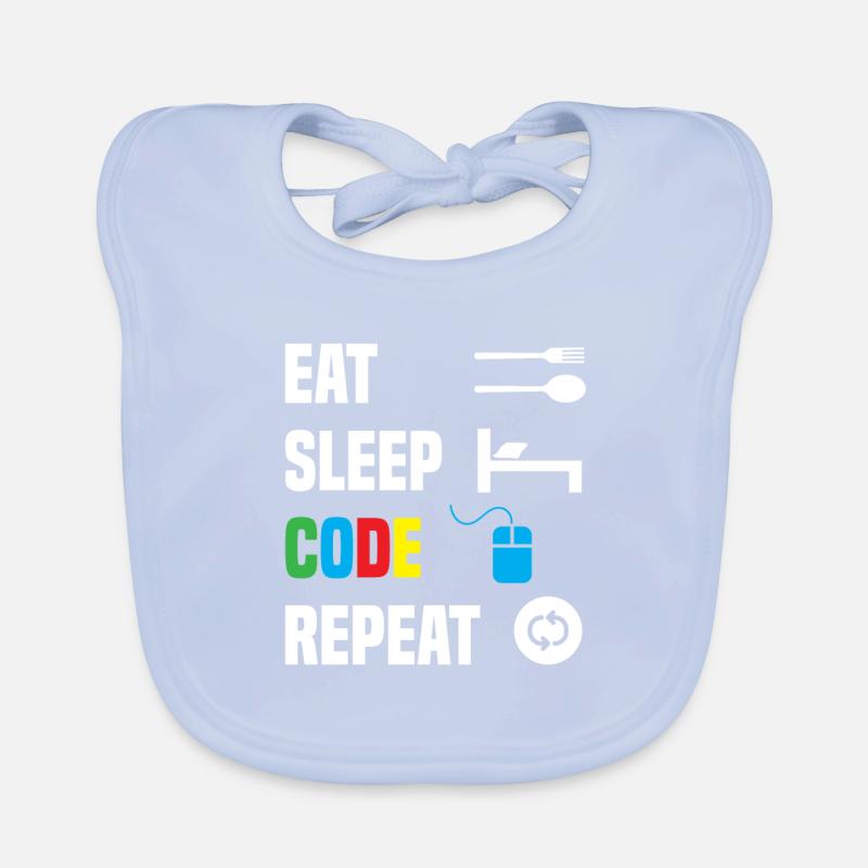 Code Encodage Codeur Codage Informaticien Bavoir bio Bébé