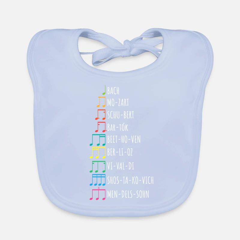 Classical composers, composers, music Organic Baby Bibs