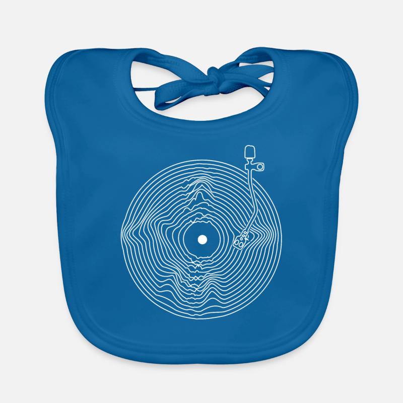Vinyl Draws Audiophile Music Record Organic Baby Bibs