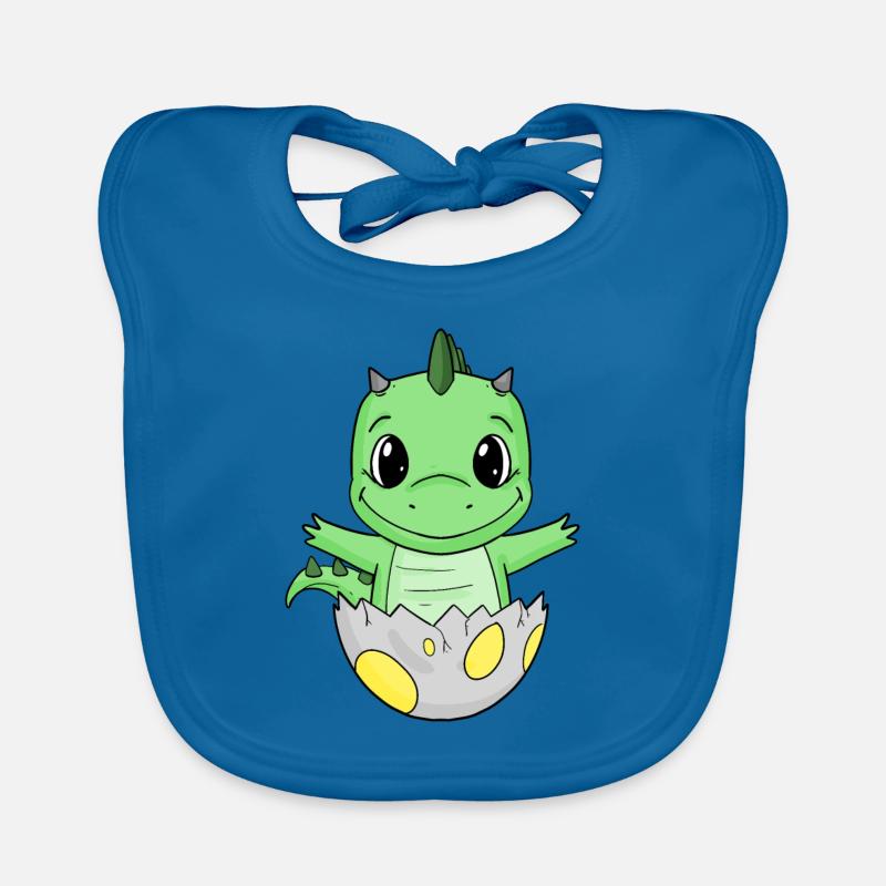 Naissance de bébé Oeuf Dino Naissance Bavoir bio Bébé