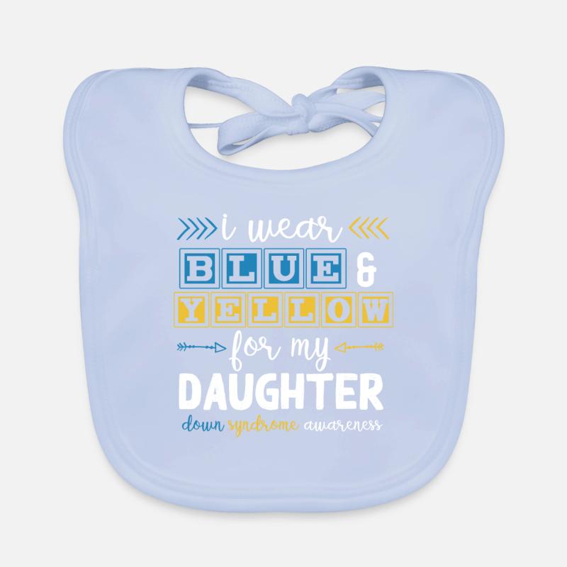 Schwarz Und Blau, Down-Syndrom-Bewusstsein Baby Bio-Lätzchen