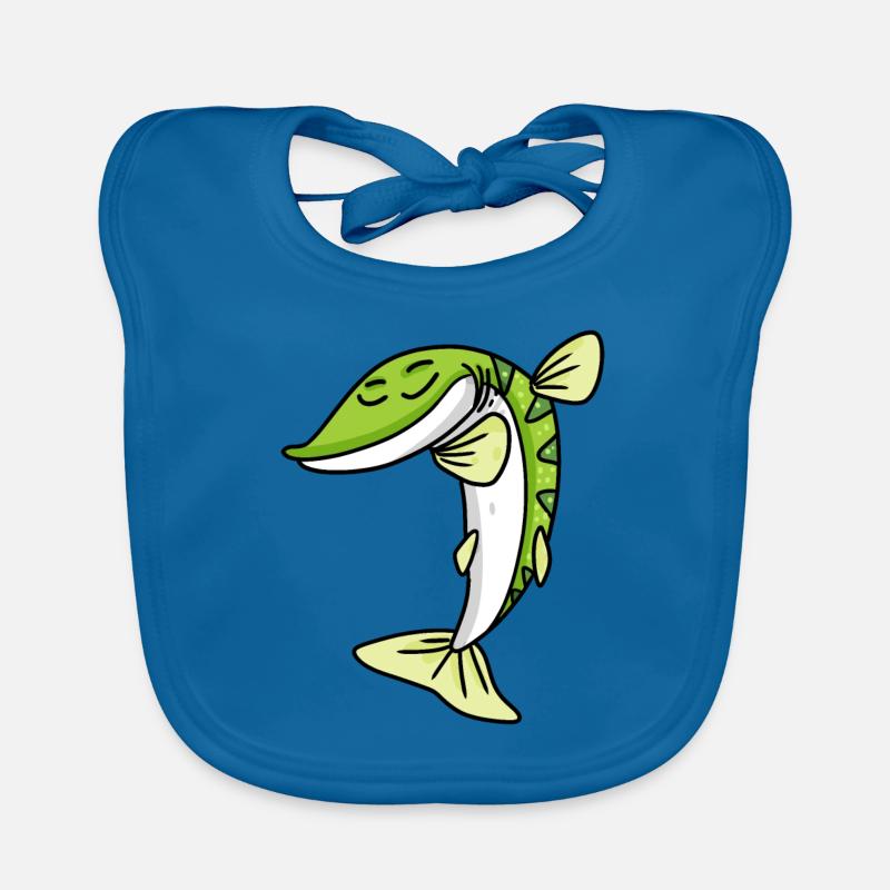 Dabbing Dab Pike Fish Bavoir bio Bébé
