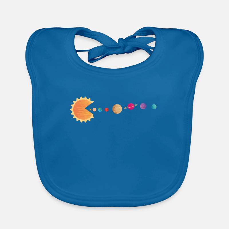 Funny Sun Planets Outer Space Galaxy Solar System Organic Baby Bibs