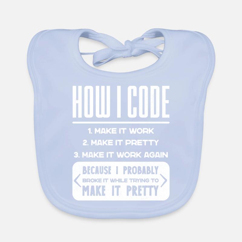 Programmierer, Code, Nerd, Programmierung Baby Bio-Lätzchen