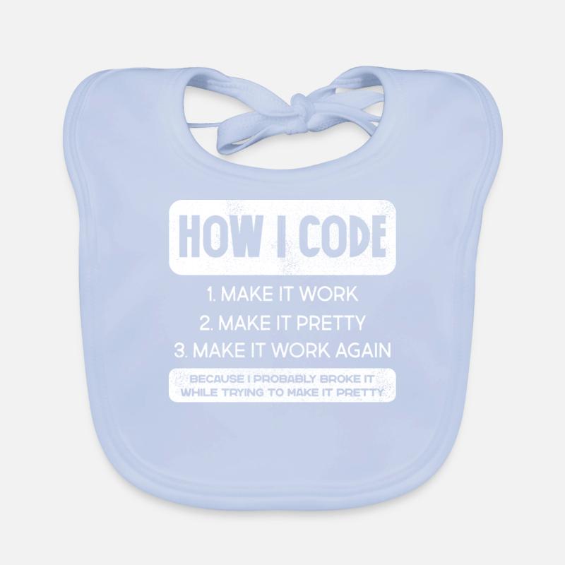 Programmierer, Code, Nerd, Programmierung Baby Bio-Lätzchen