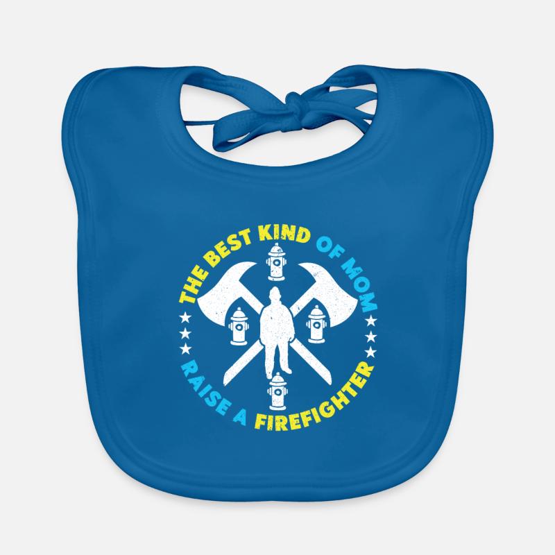 Firefighter Firefighter Firefighter Organic Baby Bibs