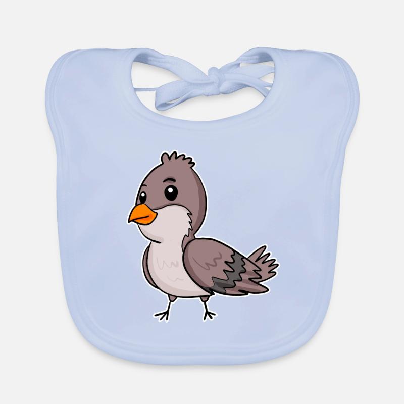 Haussperling Vogel Baby Bio-Lätzchen