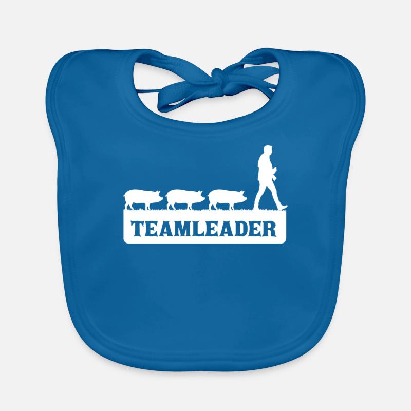 Pig breeding, pigs, farmer Organic Baby Bibs