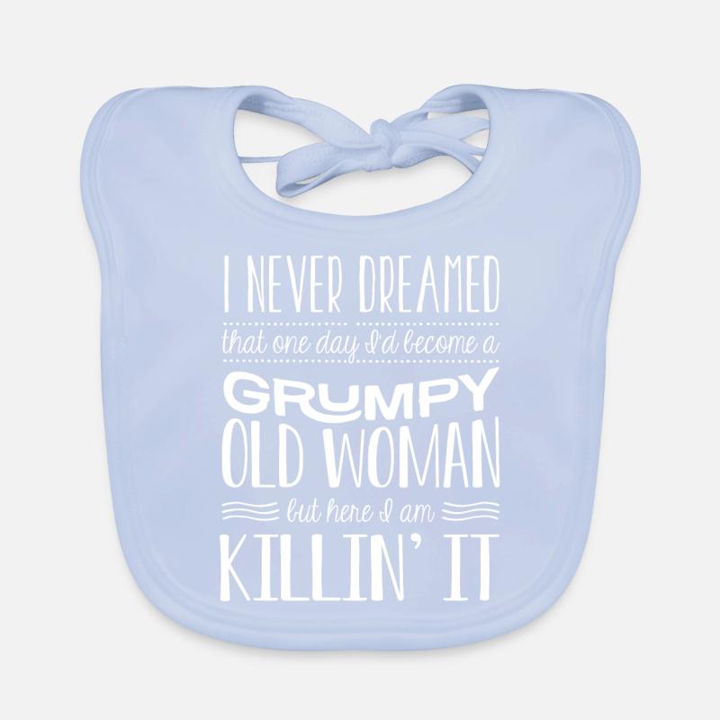 Grumpy old man, here I am Organic Baby Bibs