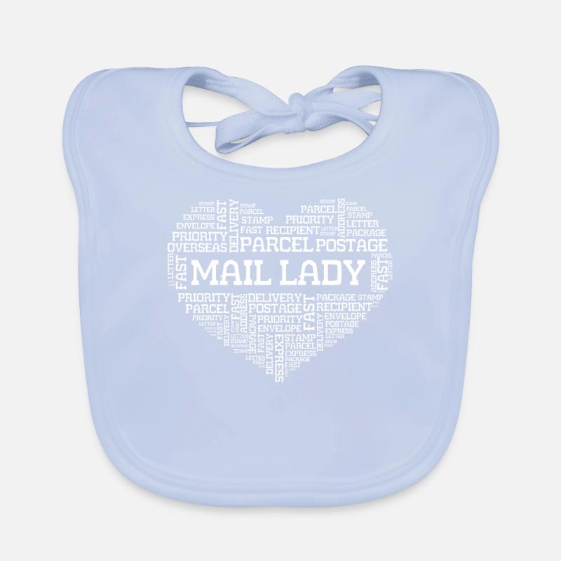 Post lady, postal delivery Organic Baby Bibs
