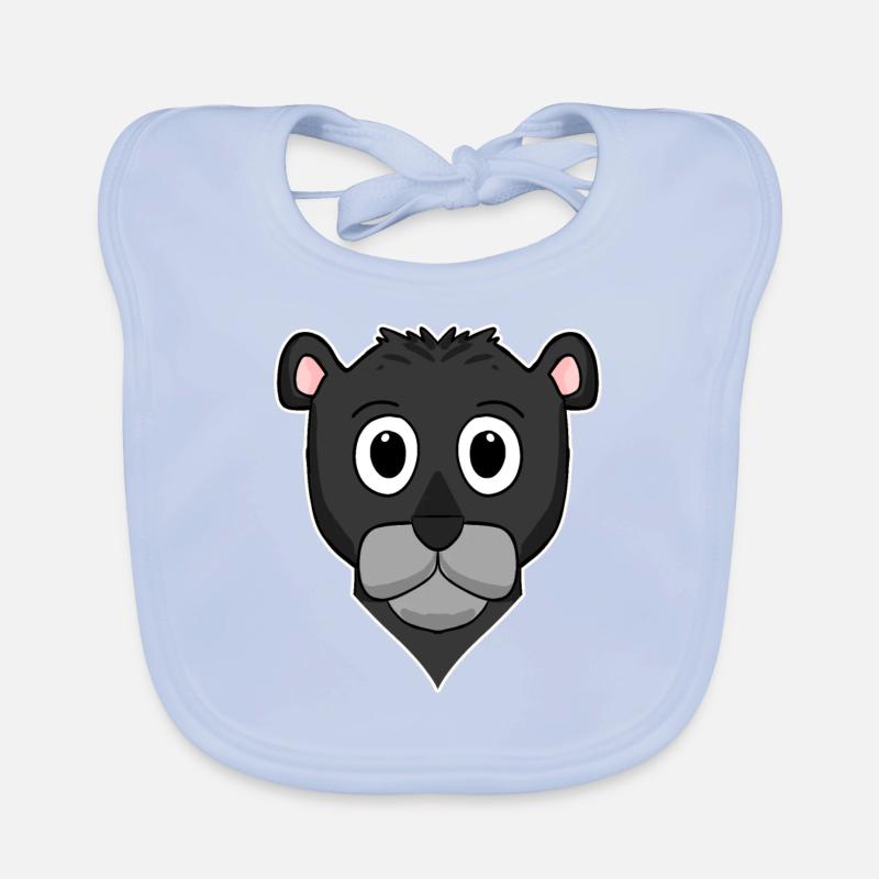 Black panther Organic Baby Bibs