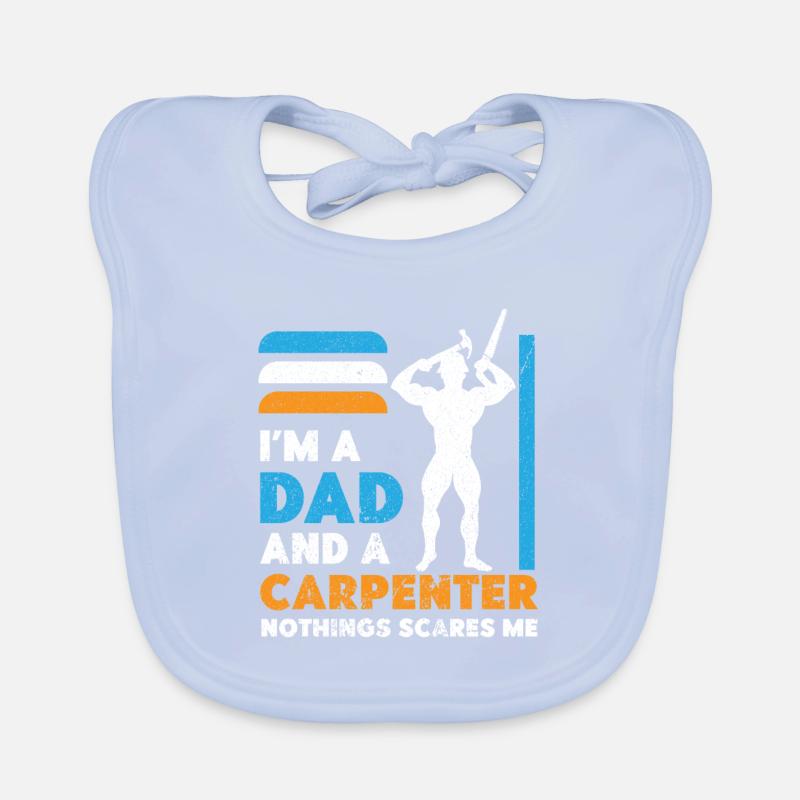 Charpentier Charpentier Charpentier Artisan Compagnon Bavoir bio Bébé