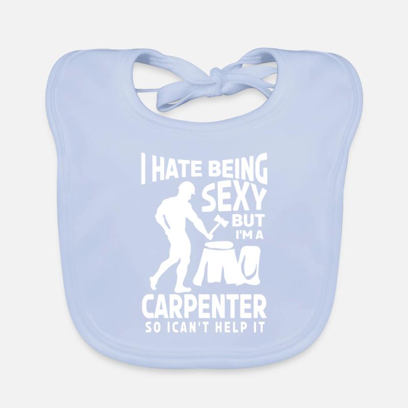 Charpentier Charpentier Charpentier Artisan Compagnon Bavoir bio Bébé