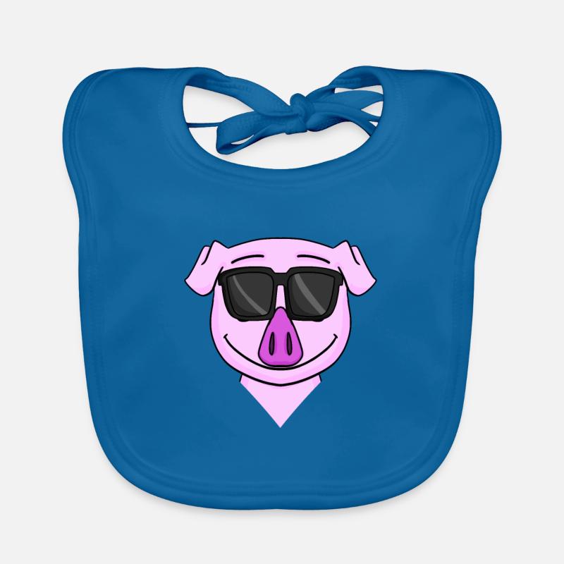 cooles Schwein Baby Bio-Lätzchen