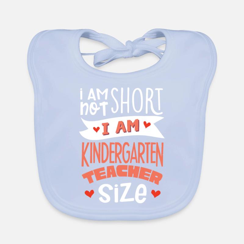 Ich Bin Kindergärtnerin Der Lehrergröße Baby Bio-Lätzchen