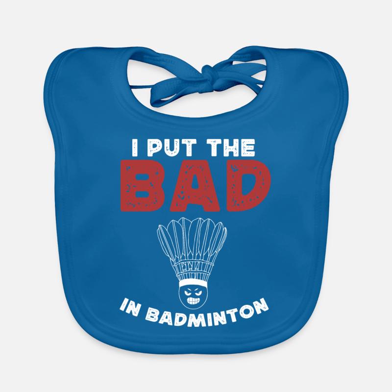 Badminton, joueurs de badminton Bavoir bio Bébé