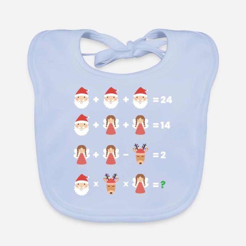 Math Teacher Equation Organic Baby Bibs