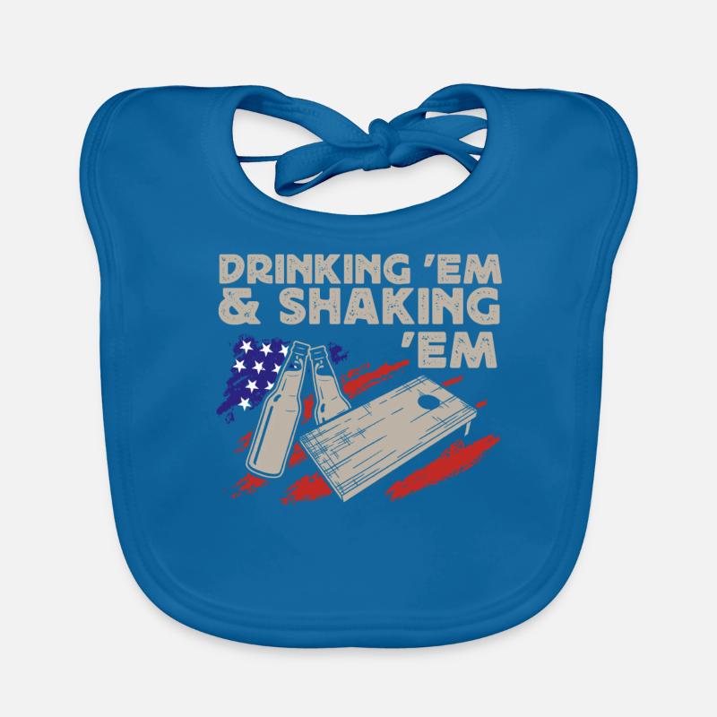 Cornhole, beanbag, beanbag throwing Organic Baby Bibs