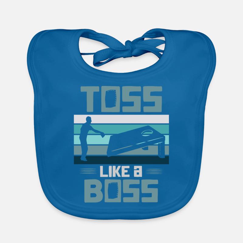 Cornhole, beanbag, beanbag throwing Organic Baby Bibs