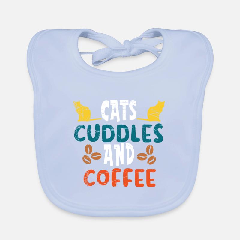 Katzen Kätzchen Kaffee Haustier Baby Bio-Lätzchen