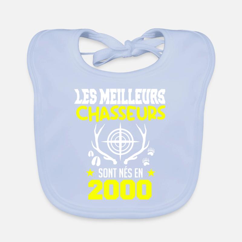 Anniversaire chasseur Née en 2000 Bavoir bio Bébé