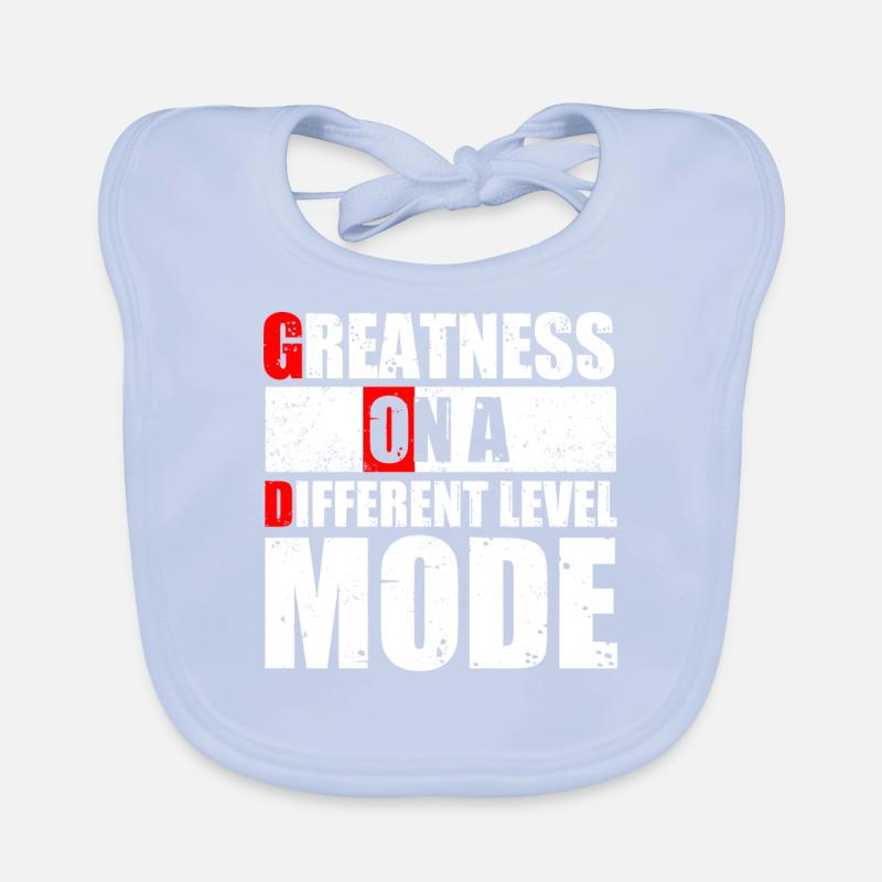 GOD MODE, size on a different level Organic Baby Bibs