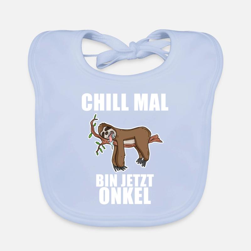 Neffe Onkel Geschenk - Werdender Onkel Baby Bio-Lätzchen