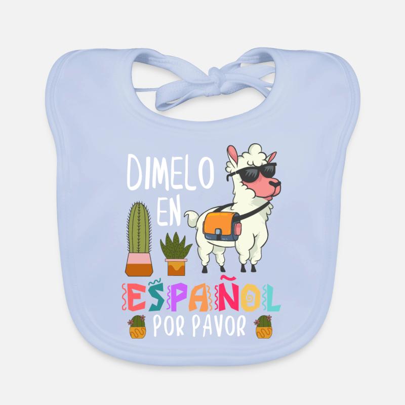 Spanischlehrer, Spanisch Unterrichten Baby Bio-Lätzchen