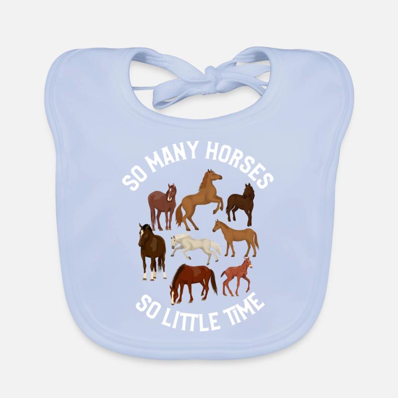 Tant de chevaux, si peu de temps, l’équitation Bavoir bio Bébé