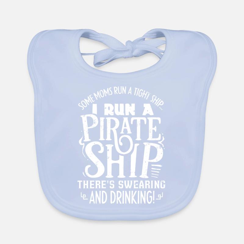 Des mamans cool dirigent un bateau pirate avec des jurons Bavoir bio Bébé