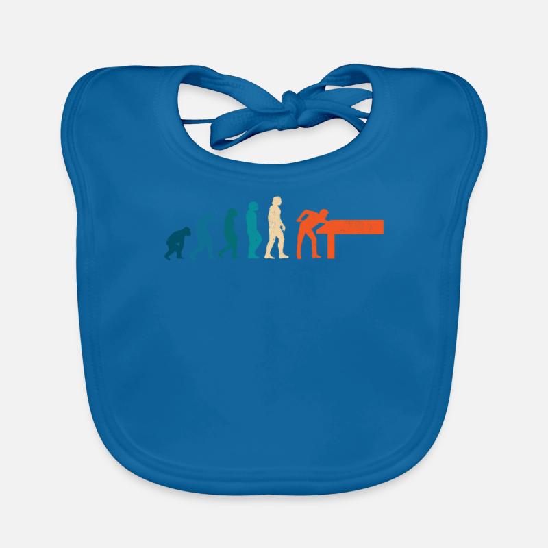 Billiard development, pool game, billiards player Organic Baby Bibs
