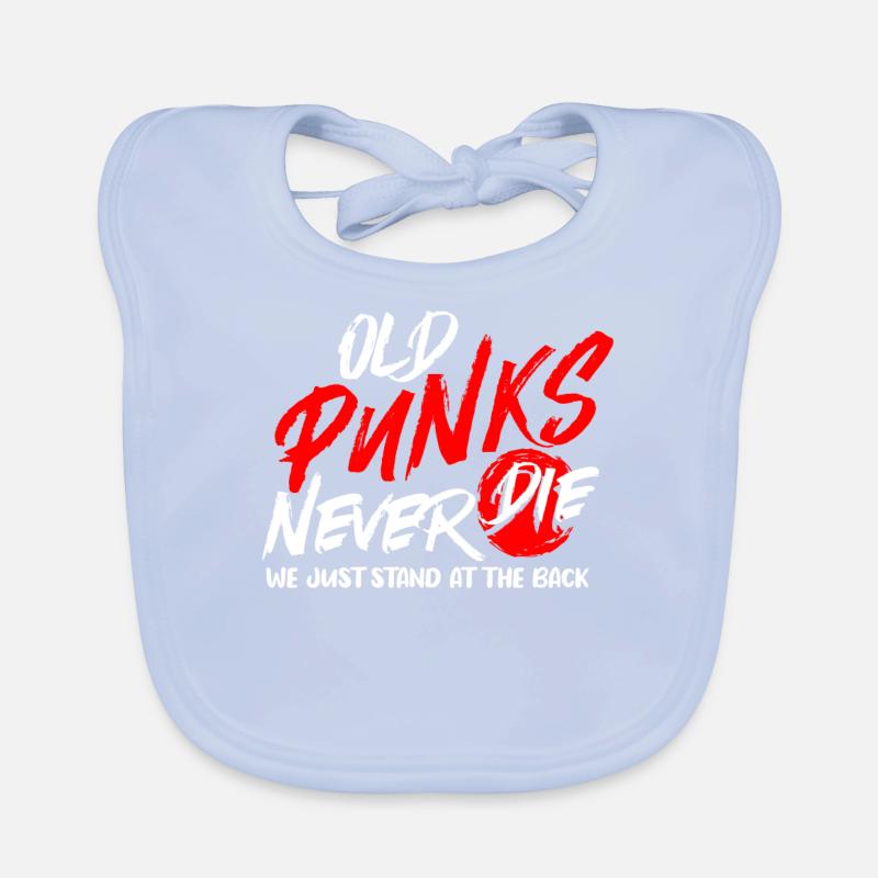 Old Punks Never Die, Punk Music Organic Baby Bibs