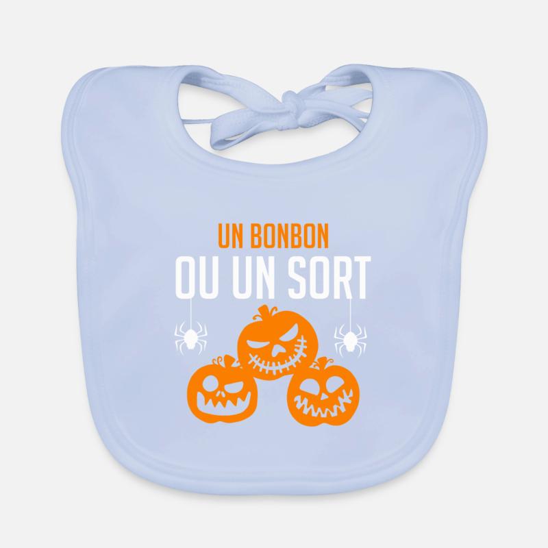 Un bonbon ou un sort Bavoir bio Bébé